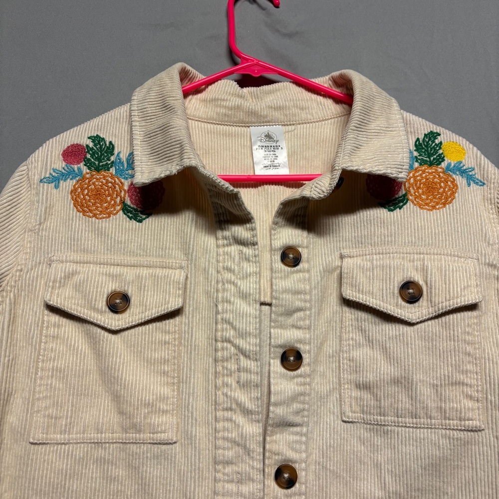 Disney Coco Cream Corduroy Jacket with Embroidered Accents - Picture 2 of 9